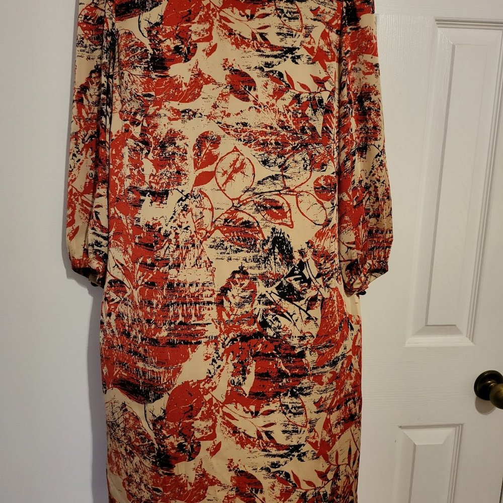 MULTI COLORED TAHARI DRESS